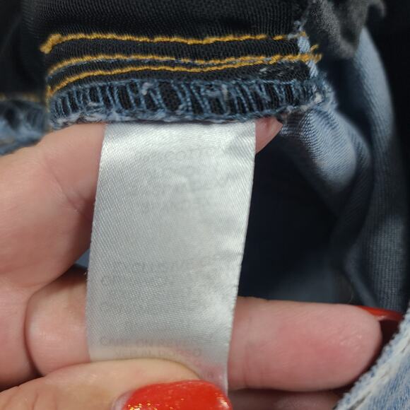 Democracy High rise distressed flare bottom retro "ab" technology jeans Size 10P - Picture 7 of 10